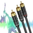 thumbnail image 6 of Professional Auditory Connection Cable Male to 2Male Gold Contacts Entension Cord Enhances Auditory Connection, 6 of 13