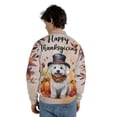 thumbnail image 5 of Happy Thanksgiving Bichon Frise Welcome Thankful Fall Autumn Pumpkin All Over Print 3D Baseball Jacket Bichons Dog Lovers Gifts Idea Bomber Jacket Softball - 02021, 5 of 6