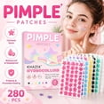 thumbnail image 2 of 280PCS Pimple Patches for Face - Star Pimple Patches for Face - Stars - Glitter - Regular - Glow in the Dark - Translucent for Various Blemish Star Spot Stickers Invisible Zit Absorbing - Color D, 2 of 9