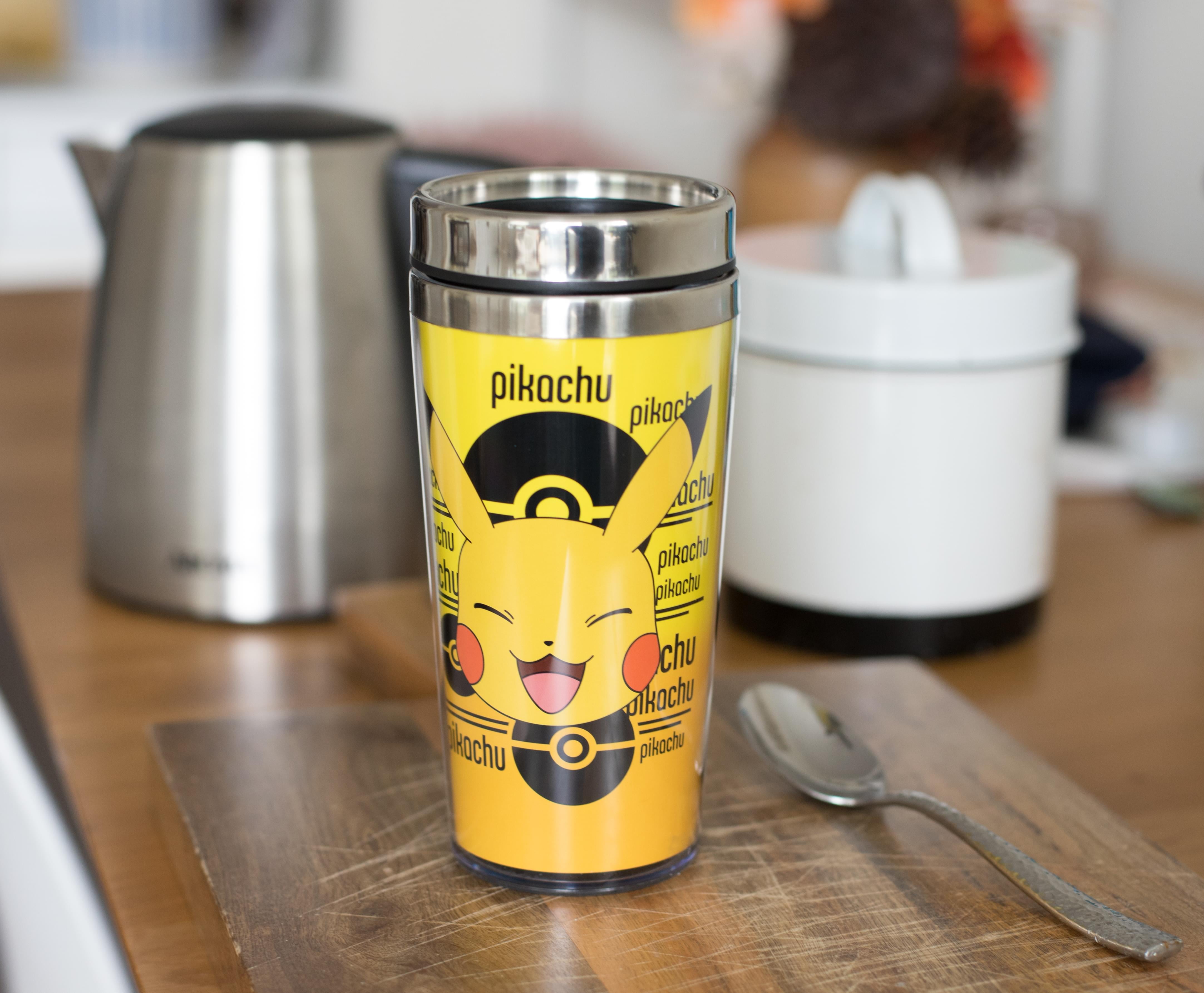 Just Funky Pokemon Pikachu Travel Mug - 16oz Bpa-free Car Tumbler