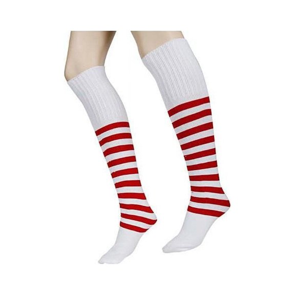 Adult Deluxe Elf Socks~Medium / Red