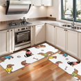 thumbnail image 3 of Kitchen Rugs Sets Of 2,Dachshund Footprint Bone Anti Fatigue Kitchen Mat Rugs Non Slip Washable,Decorative Kitchen Floor Mats for Kitchen,Sink,Laundry,17"X47", 3 of 5
