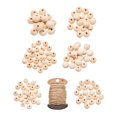 thumbnail image 1 of Cuentas Espaciadoras Redondas De Madera, Suministros Para Manualidades DIY Para Hacer Joyas, Casa De Campo, 1 of 9