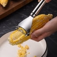 thumbnail image 5 of Kitchen Gadget Peeler Pro for Efficient Corn Stripping and More Stainless Steel 430 Utility Tool for Kitchen Prep and Garnish Preparation, 5 of 6