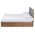 thumbnail image 3 of Bowery Hill Walnut Finished Wood Full Size 3-Drawer Bed, 3 of 12