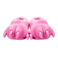 thumbnail image 6 of Kids Winter Solid Color Thickened Fleece Claw Slippers, 6 of 7