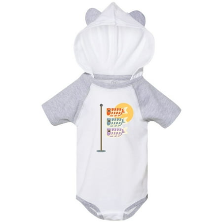 

Inktastic Japanese Carp Fish Flags Gift Baby Boy or Baby Girl Bodysuit