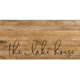 thumbnail image 3 of The lake house... Wall Sign NR - Natural Reclaimed with Black Print 24x12, 3 of 3
