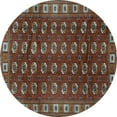 thumbnail image 1 of Ahgly Company Indoor Round Persian Light Blue Traditional Area Rugs, 4' Round, 1 of 4