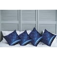 thumbnail image 6 of Ambesonne Space Throw Pillow Cover 4 Pack, Vibrant Milky Way Stars, 24", Dark Blue, 6 of 6