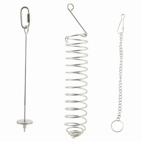 2 * rat foraging toys 1 * hanging chain-Silver