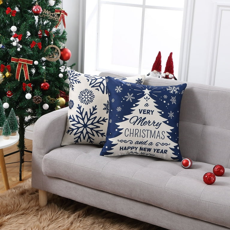 5 Pc Crate & Barrel -Jewel - Holiday Christmas Throw Pillow covers + Inserts