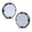 White, variant on PIT66 Fit for 2pc 7" Round White LED Back-up Reverse Tail Light For School Bus Transit Vehicle