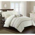 thumbnail image 2 of Chic Home Wanda 10-Piece Ruffled Comforter Set, Queen, Grey, 2 of 10