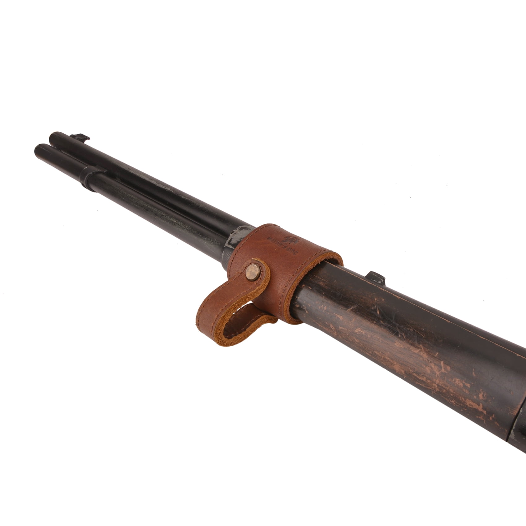 Leather Gun Sling Barrel Mount Gun Holster for Not Drilling Wood of Your Gun