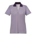 thumbnail image 4 of Extreme Eperformance Ladies Striped Polo Shirt 75115 Mulberry Purple S, 4 of 6