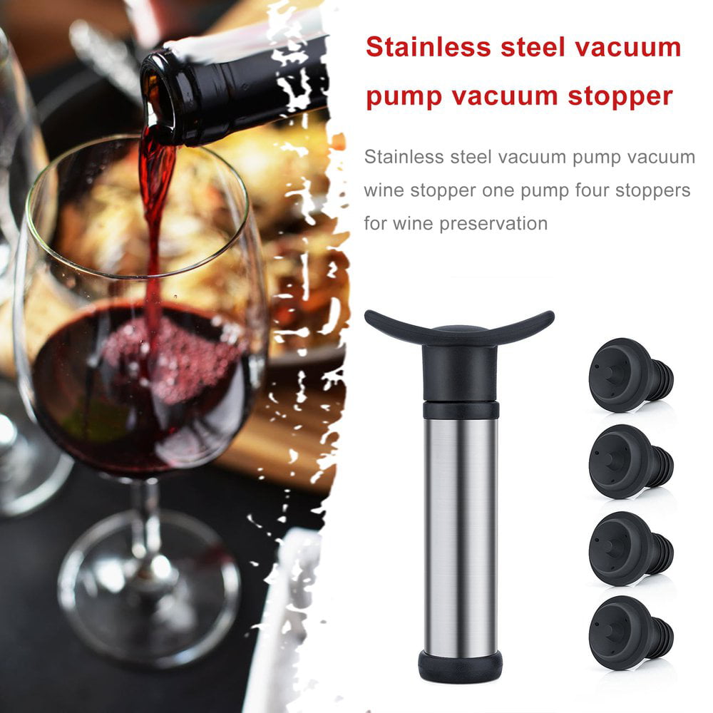 Mockins Wine Accessory Set Wine Saver Vacuum Pump 6 Stoppers & Wine Aerator 