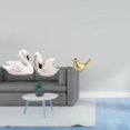 thumbnail image 2 of Elegantes figuras de resina con forma de cisne y pájaro dorado para decorar el hogar, la oficina, la sala de estar, el dormitorio o como decoración na, 2 of 8