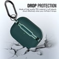 thumbnail image 2 of ZENVAN Compatible with AirPods 3 Case 2021,Fully-Wrapped Leather Gold Plated Shockproof Protective Airpods 3rd Charging Case Cover with Keychain,Green, 2 of 3