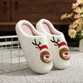 thumbnail image 5 of House Slippers for for Women Non-Slip Cozy Warm Fuzzy Indoor Outdoor Shoes Christmas Holiday Gift Slippers, 5 of 9