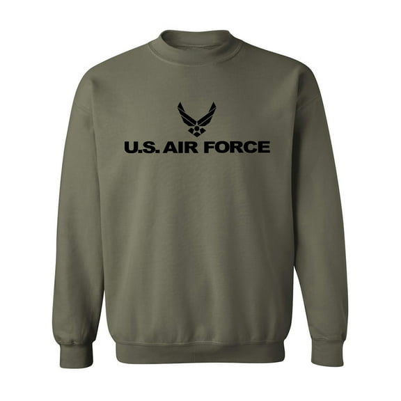 Air Force - Military Style Crewneck Sweatshirt in Military Green