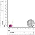 thumbnail image 6 of Gem Stone King 14K Yellow Gold Pink Created Sapphire Pendant Necklace | 4.50 Cttw | Gemstone September Birthstone | Oval 11X9MM | Gold Necklace for Women | With 18 inch Gold Chain, 6 of 6