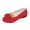 Red, variant on Women's Bowknot Flats Casual Pointed Toe Ballet Flats Low Wedge Dressy Bridal Shoes Slip On Mary Jane Comfortable Shoes Black 8.5 Wide