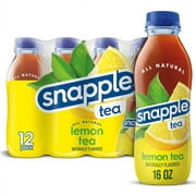 Snapple Lemon, Bottled Tea Drink, 16 fl oz, 12 Bottles