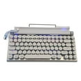 thumbnail image 3 of Mechanical Keyboard Typewriter 83 Keys  5.0 Retro Style Blue Switch Round Keycap Keyboard For Home School Cafe, 3 of 7