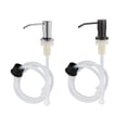 thumbnail image 4 of Injueey Dispensador de a mano de acero inoxidable, desmontable, a prueba de fugas, giratorio de 360 ​​grados, tubo de silicona inodoro, Suministros de limpieza para el hogar Negro Injueey HA069452-02, 4 of 6