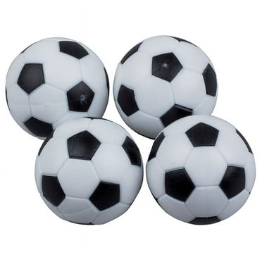 Max Choice 4Pcs Indoor Soccer Table Foosball Replacement Balls, Black & White, ABS Plastic, 1.25 in
