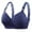 Blue, variant on SIYUDAN Women's Plus Size Wireless Thin Underwire Supportive Soft Full Coverage Bustier for Moms Seniors, Size E