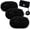 Black, variant on Leather Pink Chenille Yarn 3x100 gr (3x87 yds) Soft Velvet Colorful Bag Blanket Fluffy Crochet for Crocheting, Knitting, DIY Crafts, Bag, Sock, Doll (3 Skeins) 3 Skein