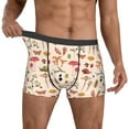 thumbnail image 2 of Kdxio Men's Boxer Briefs with Retro Autum Mushrooms Print - Comfortable and Breathable Underwear for Everyday Wear, 2 of 7