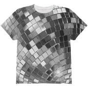 Non-Metallic Disco Ball All Over Youth T Shirt Multi YSM