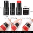 thumbnail image 3 of Set de pintura facial en barra BOBISUKA negro, blanco y rojo con polvo, 3 of 6