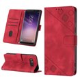 thumbnail image 1 of Compatible with Samsung Galaxy S8 Classic Embossed PU Leather Case with Card Holder Shockproof Cover, 1 of 5