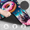 thumbnail image 3 of Naloa Starry Sky Pine Tree Donut Car Foot Mat Set of 4 Pieces - Universal Floor Liner Neoprene Full Set Floor Mats for Cars Trucks SUV, 3 of 7