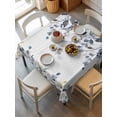 thumbnail image 2 of Blue Grey Eucalyptus Suqare Tablecloth - 54 x 54 Inch, Watercolor Spring Weeping Botanical Waterproof & StainResistant Tablecloth, Washable Oil-proof Table Cover for Dining/Party/Wedding/Buffet, 2 of 9