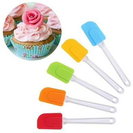

Silicone Spatulas 4Pcs High Temperature Resistance Silicone Cake Baking Cream Scrapers Spatulas Rubber Spatula Heat Resistant Non-Stick Flexible Scrapers Baking Mixing Tool 4Pcs/1 Set pinshui