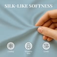 thumbnail image 6 of Sacred Thread Rayon Derived from Bamboo Sheets California King Size, 18'' Deep Pocket Cooling Sheets for Hot Sleepers, 6 PC Cooling Sheets (California King Size) (Sky Blue), 6 of 9