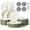 Green, variant on Caannasweis Detachable Nonstick Cookware Set - Stackable Induction Pots and Pans With Removable Handles, Dishwasher Safe - For RV Camping, Oven and Stovetop Use, 5 Pieces (Green)