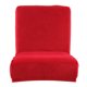 thumbnail image 1 of Funda elástica de terciopelo para silla de comedor con respaldo corto, funda para taburete de bar Rojo vino, 1 of 8