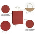 thumbnail image 5 of Gift Bags 8x4.25x10.5 Inches 25Pcs Red Kraft Paper Gift Bags with Handles Bulk, for Retail, Merchandise, Shopping, Recycled Paper Sacks, 5 of 5