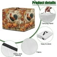 thumbnail image 5 of ZIATUBLES Rooster Pumpkin Maple Leaf Print Dust Cover for Juicer Machine Stain Resistant Canvas Dustproof Protective Autumn Juice Extractor Cover Case Fits Blender, 17 "W x 11 "D x 15 "H, 5 of 7