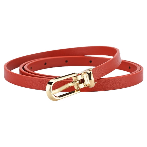 Classic Slimming Leather Belt for Women Detachable Buckle Casual Waist Strap
