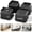 Black-square-2.01in, variant on SAN LIKE Bed Risers 4PCS Furniture Risers 1.77in Adjustable Bed Elevators Office Leg Raiser for Tables Beds Chairs Sofas Desks etc., Adjustable Heights: 1.77", 3.35", 4.92" (One Layers 1.77")