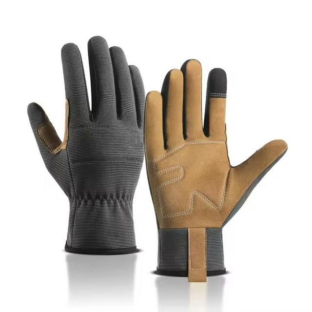 Light Duty Work Gloves for Men Women Breathable Comfort Fit Multi Purpose Touch Screen Capability Non Slip for Driving Cycling