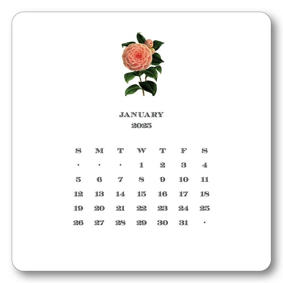 Floral Calendar with Easel