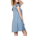 thumbnail image 3 of Doublju Women's Ruffle Cap Sleeve Flare Mini Dress, 3 of 3